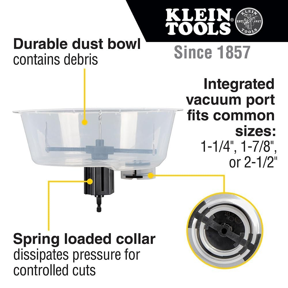 Klein Tools 53710 Adjustable Hole Saw with Auto-Set Arms