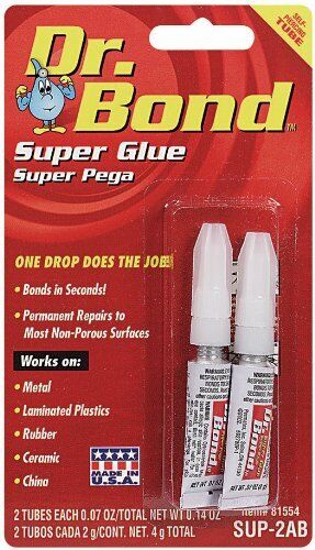 Permatex 81737 Dr. Bond Super Glue, 2 g Tube Space-Saver