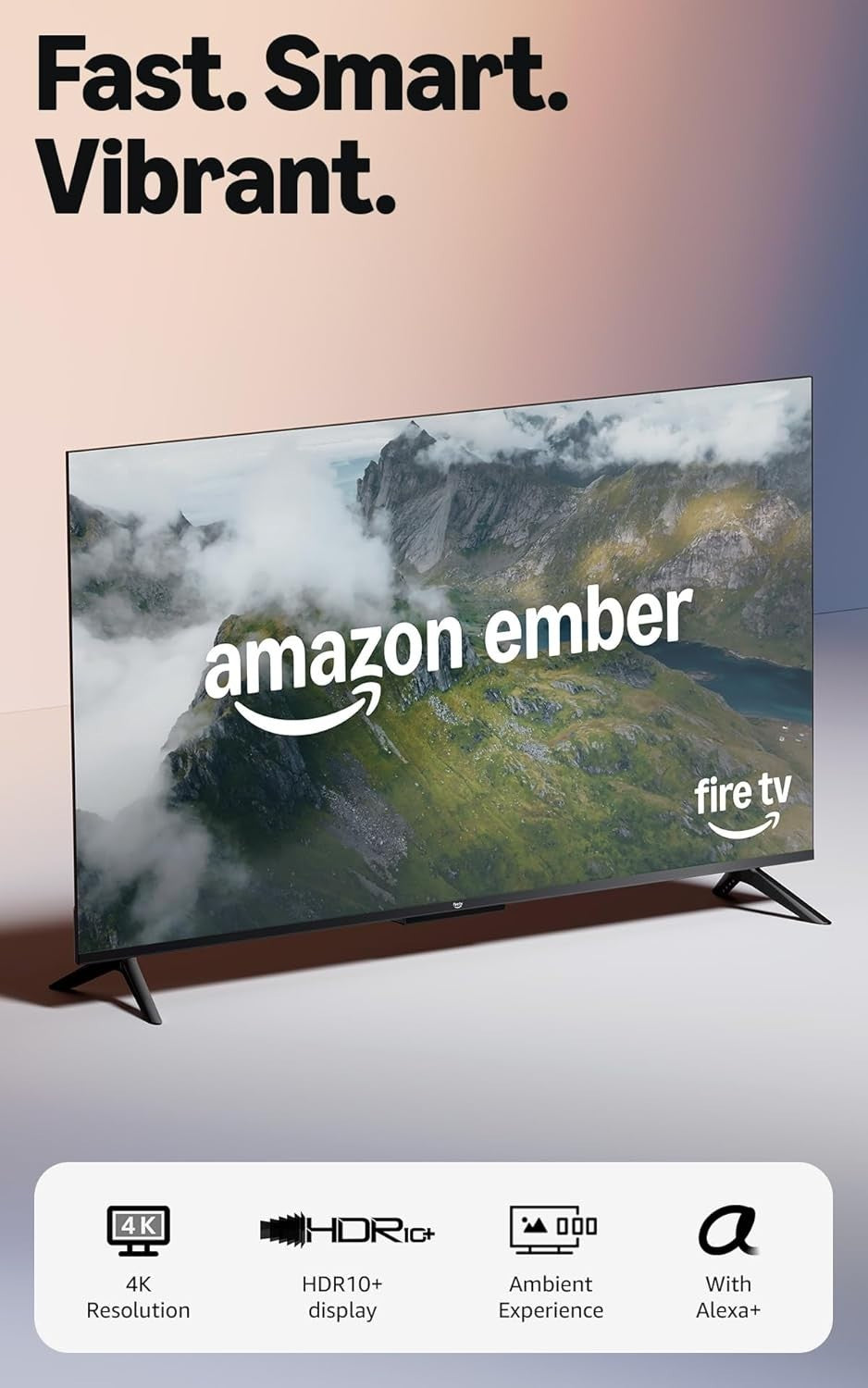 Amazon Fire TV 4-Series 55" LED 4K UHD Smart TV - 4K55N402 - Black
