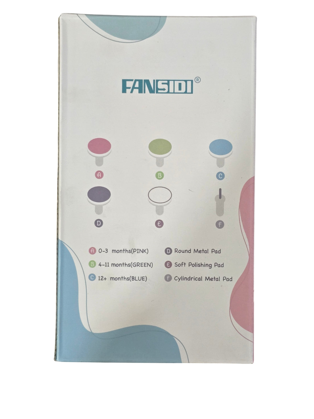 Fansidi Electric Nail Trimmer For Babies, White/Blue