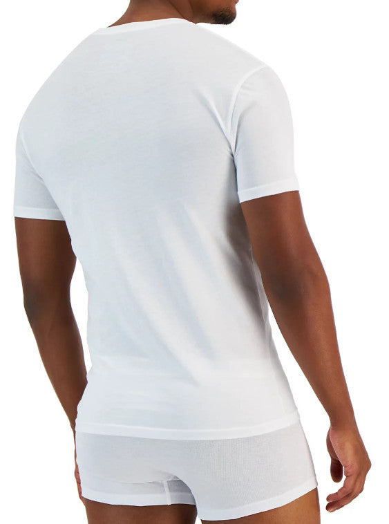 Alfani Men's 4-Pk. Slim-Fit V-Neck Cotton Undershirts - XL - BRIGHT WHITE