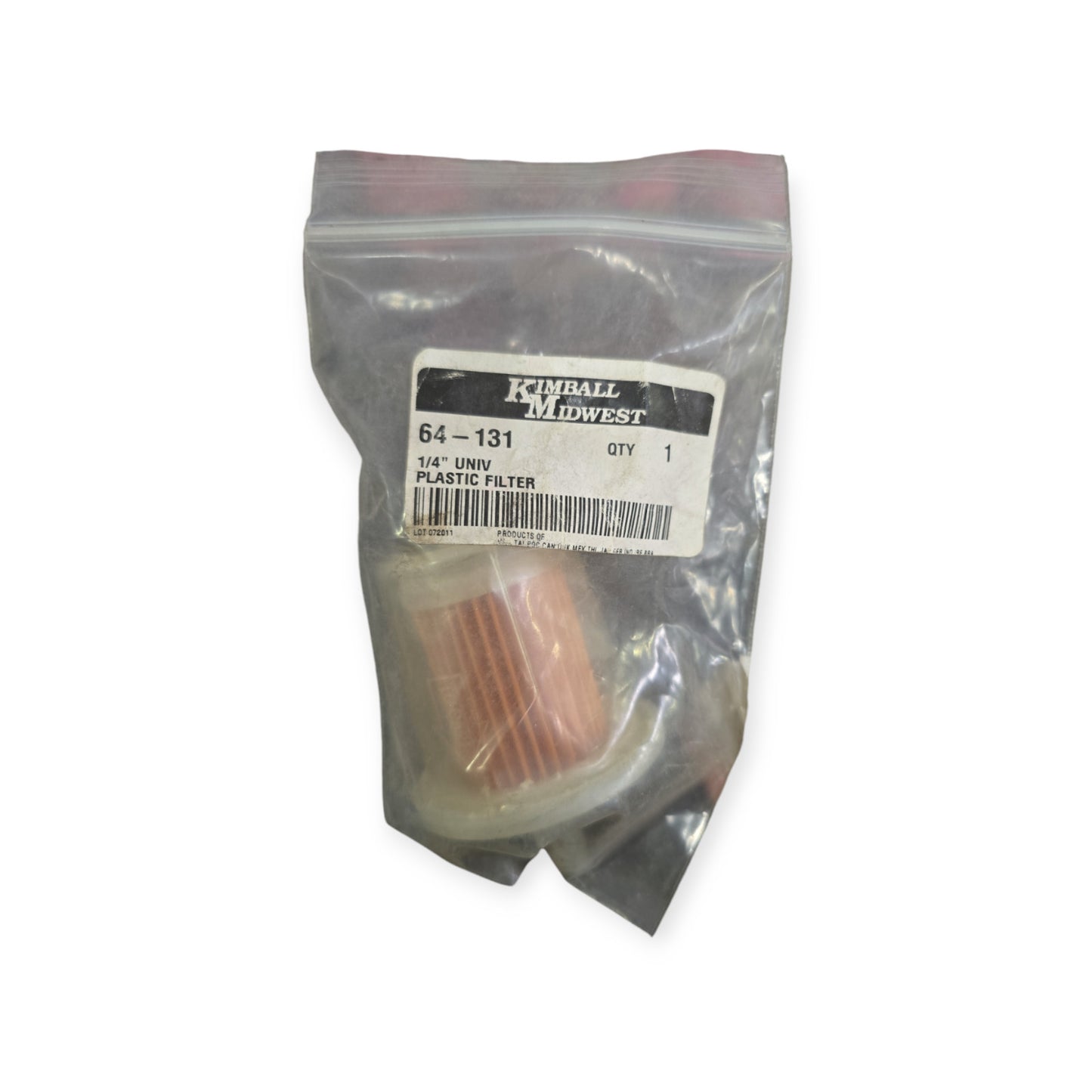 Kimball Midwest 64-131 1/4" Univ. Plastic Filter