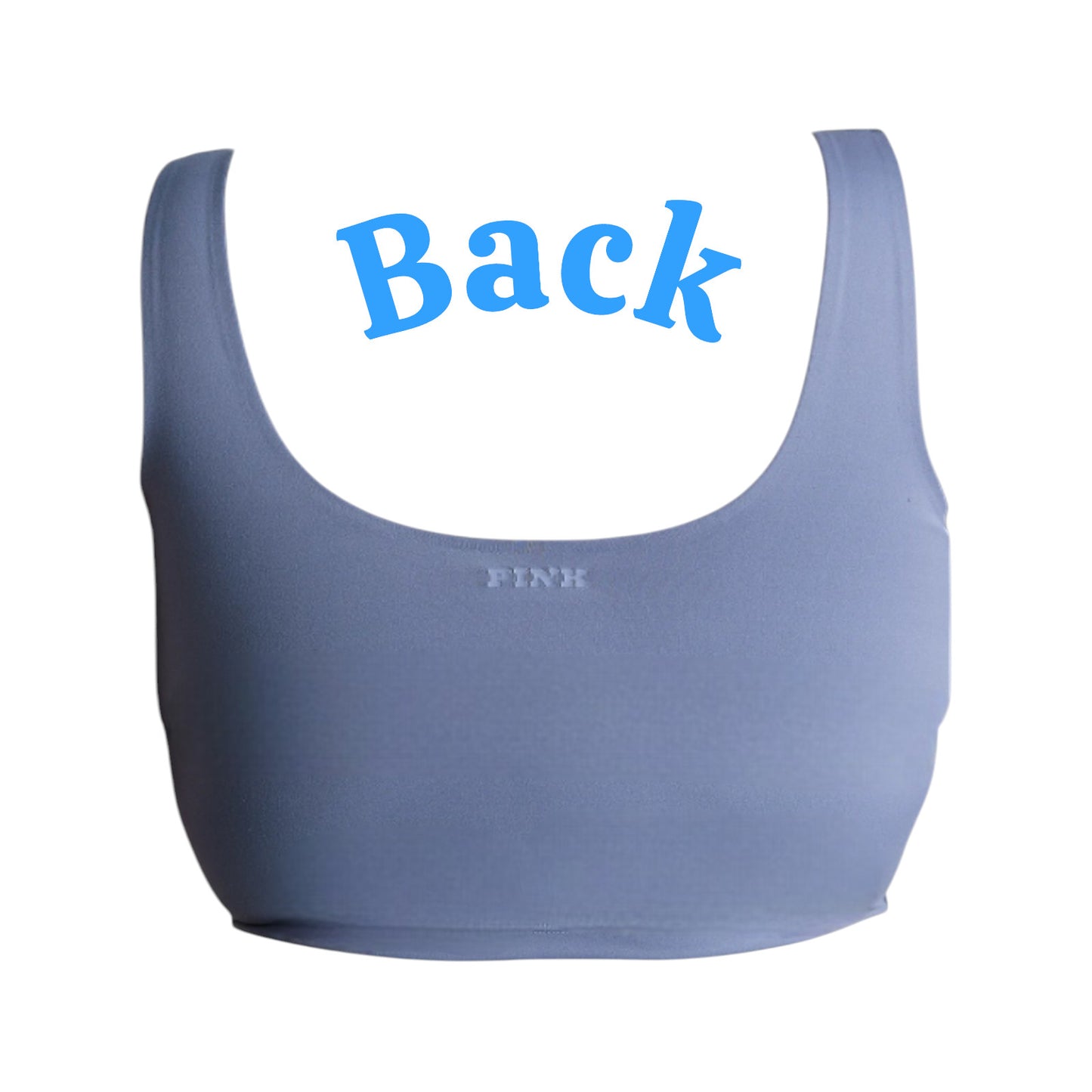 Victoria's Secret PINK Relay Longline Sports Bra - Dusty Iris - Blue - Small