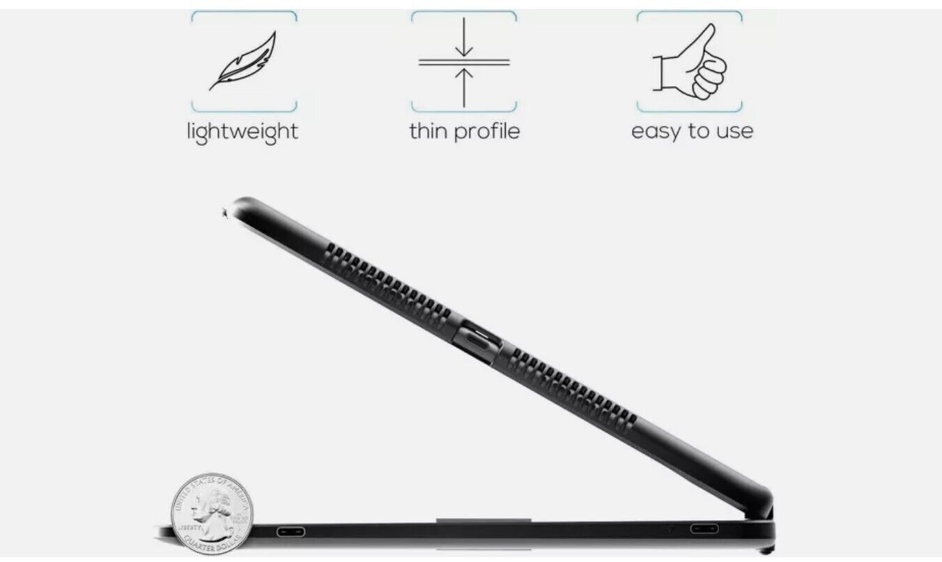 Typecase Touch Wireless Keyboard Case For iPad 9th Gen | Black Flexbook Touch