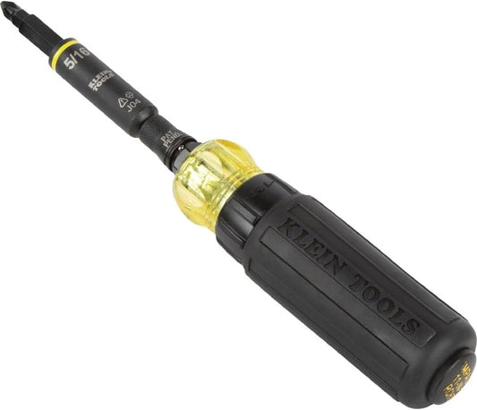 🛠️ Klein Tools 32500HDRT 11-in-1 Screwdriver/Nut Driver Ratcheting Impact-Rated