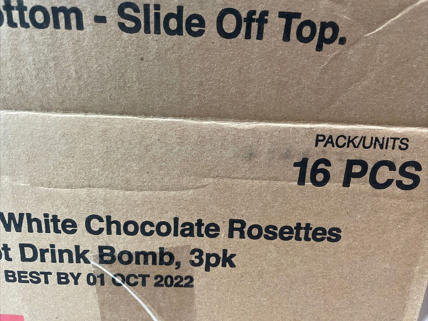 1 Box 16 Favorite Day Strawberry White Chocolate Rosettes Hot Drink Bomb 48pc