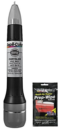 Dupli-Color ACC0410 Metallic Bright Silver Exact-Match Scratch Fix All-in-1 Tou