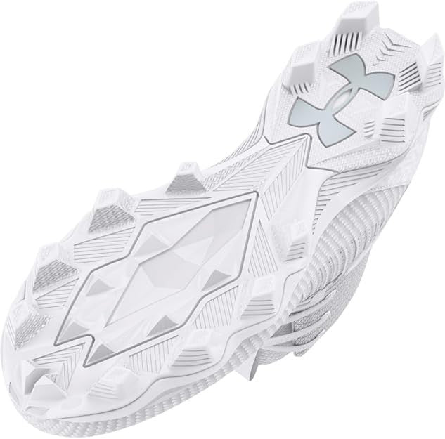 Under Armour Boys' Highlight 2 RM Jr. Football Cleats White/Metallic Silver/Meta