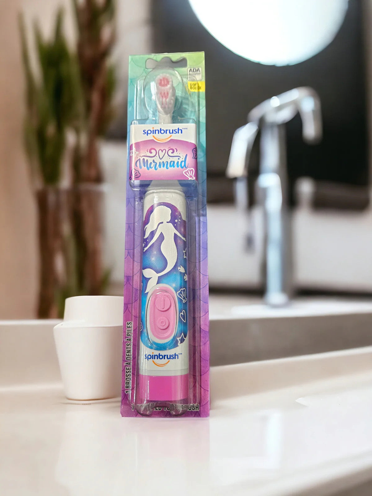 Arm & Hammer Spinbrush Kids Electric Toothbrush Mermaid Edition Sealed NIB