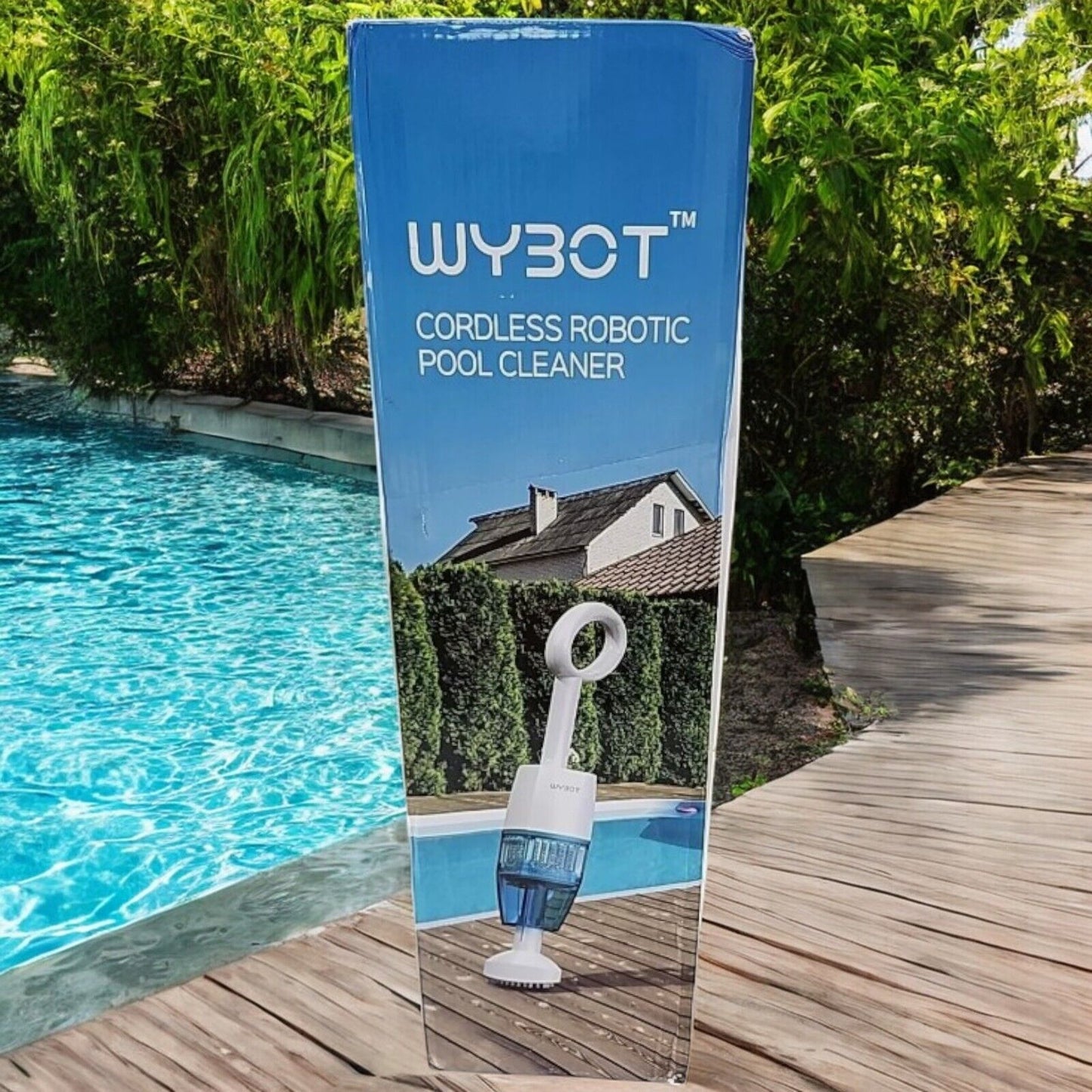 NEW Wybot HJ10P Upgrade Handheld Pool Vacuum with Telescope Pole