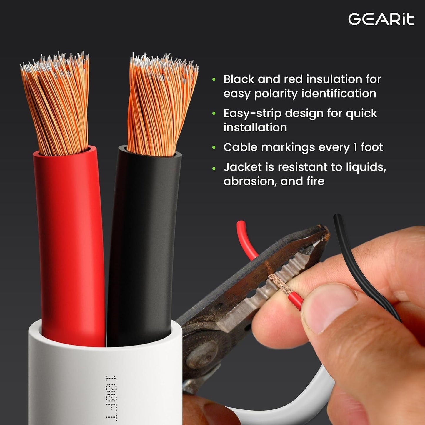 14/2 Speaker Wire (200 Feet) 14 Gauge (Copper Clad Aluminum) - Fire Safety in...