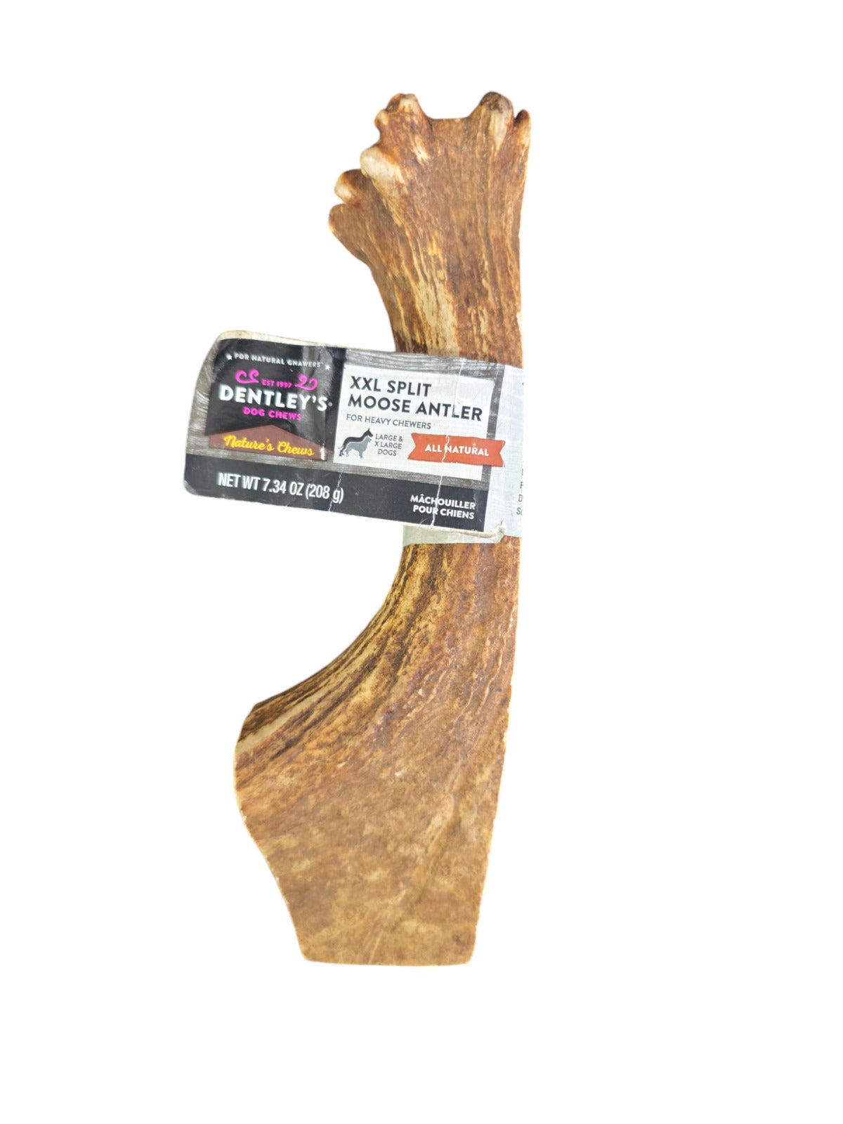 NWT DENTLEY's Dog Chew XXL Split Moose Antler
