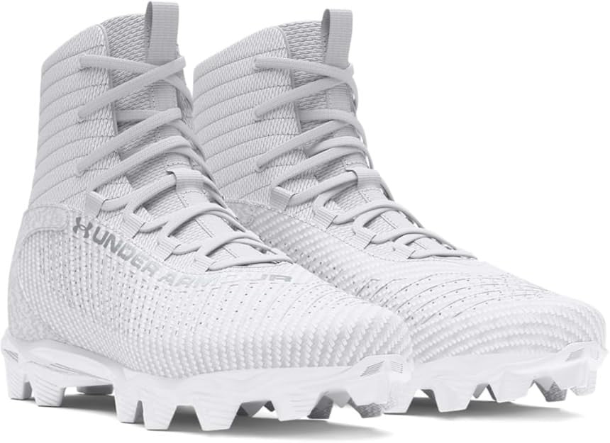 Under Armour Boys' Highlight 2 RM Jr. Football Cleats White/Metallic Silver/Meta