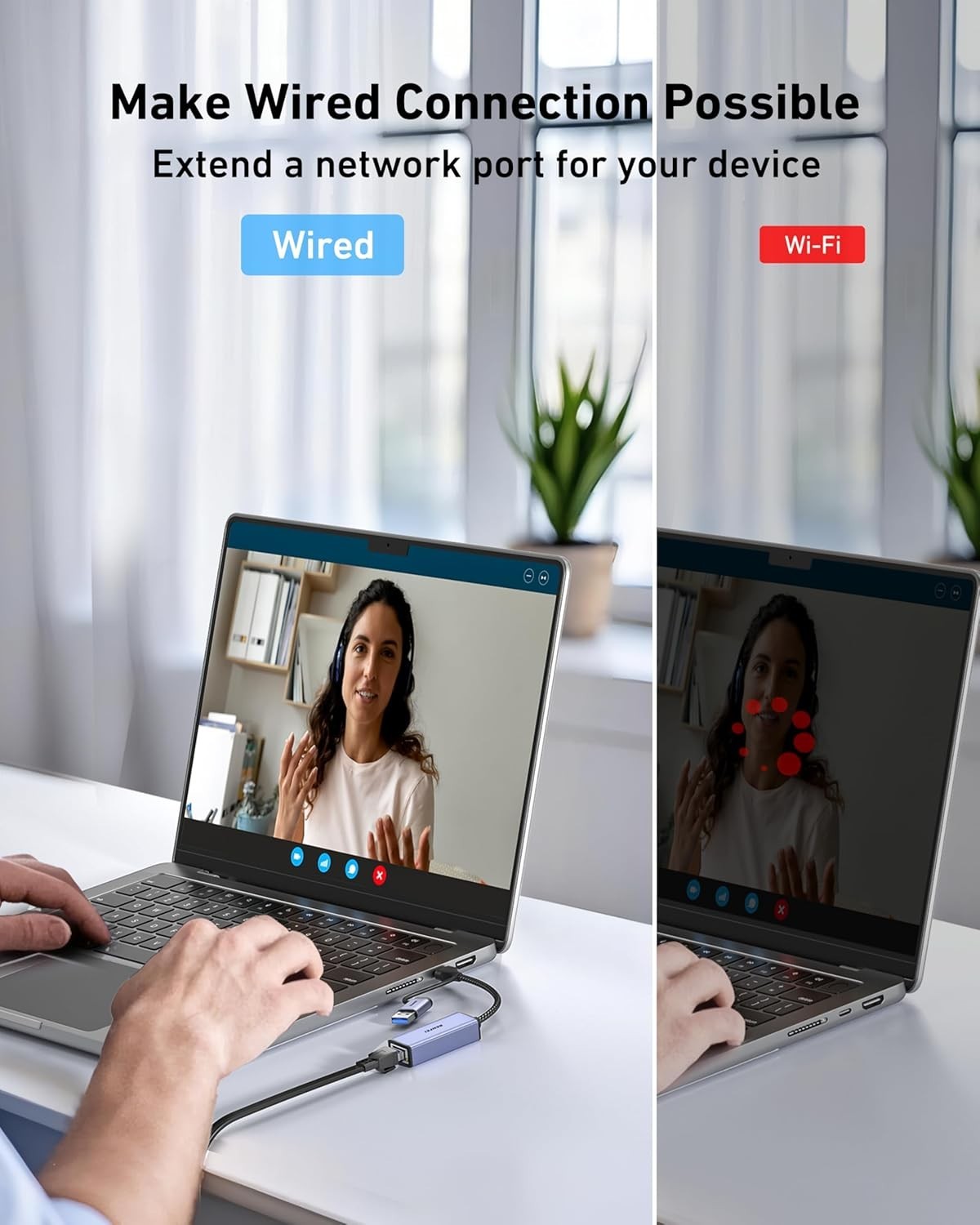 BENFEI USB 3.0 to Ethernet Adapter, USB C to RJ45 Gigabit LAN (1000Mbps) Network