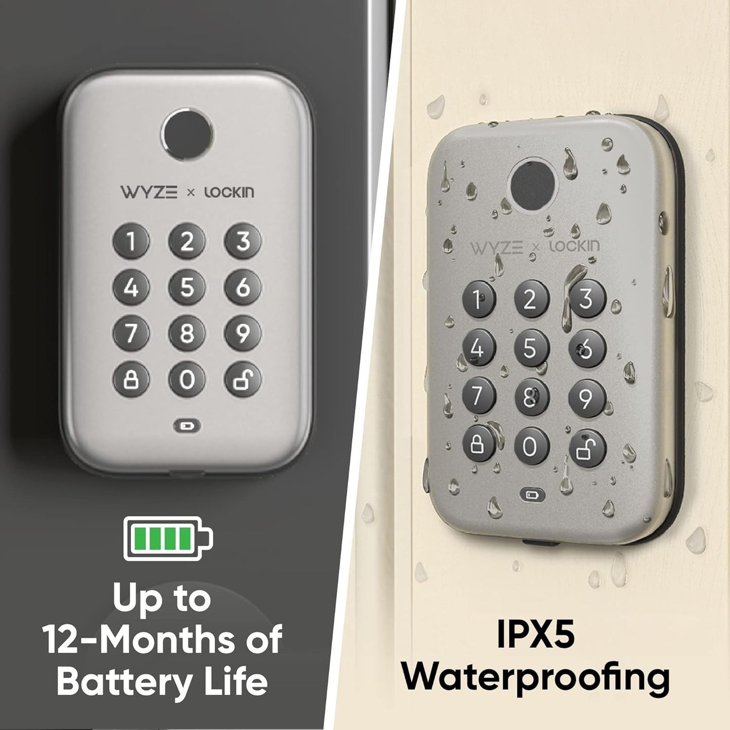 Wyze Advanced Auto-Lock Fingerprint Door Lock - Bluetooth & History Tracking