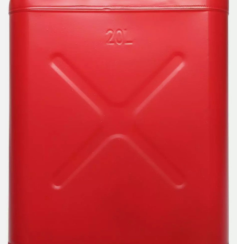 5 Gallon Large Capacity 20L Gas Gasoline Can Fuel Backup Metal Steel Tank Red