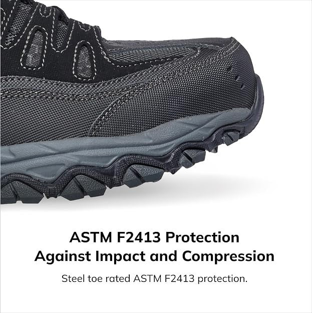 NEW Skechers Men's Cankton Steel Toe Electrical Hazard Construction Shoes - 11
