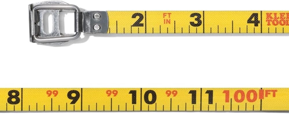 Klein Tools 94100CR Closed Reel Long Tape Measure, 100-Foot