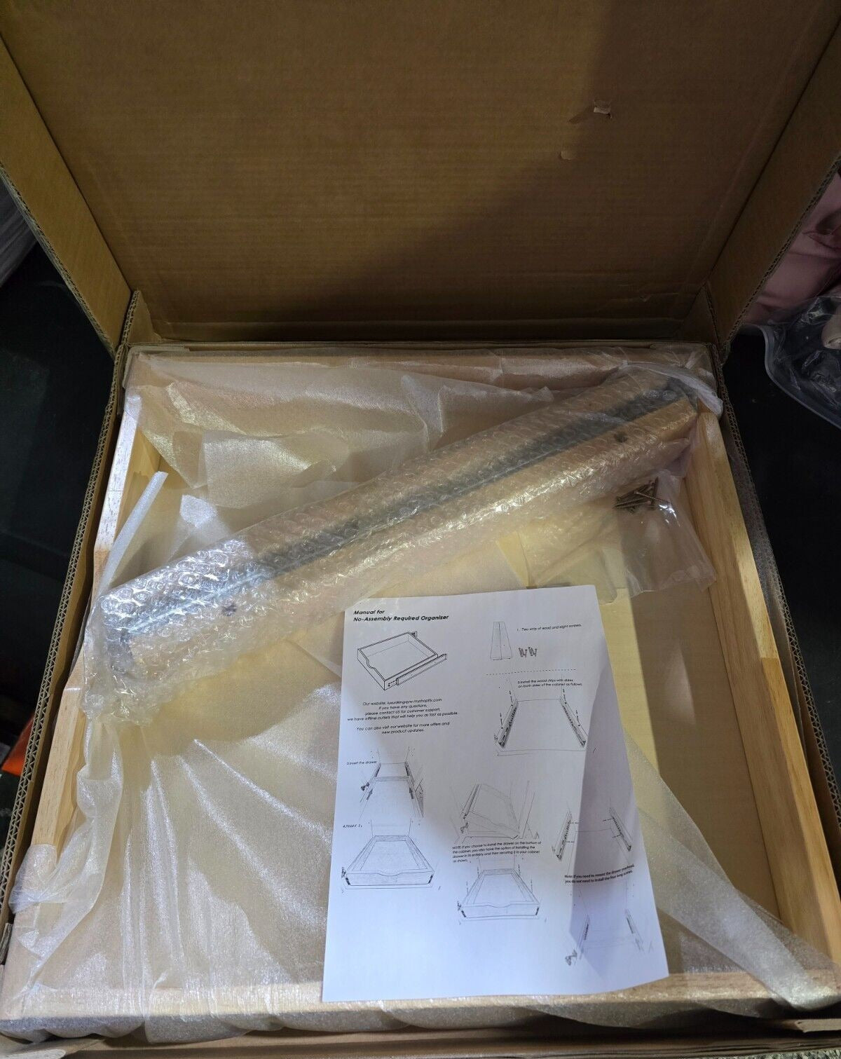 LuxursKingQYW Drawer 21" W x 21"D x 3"H