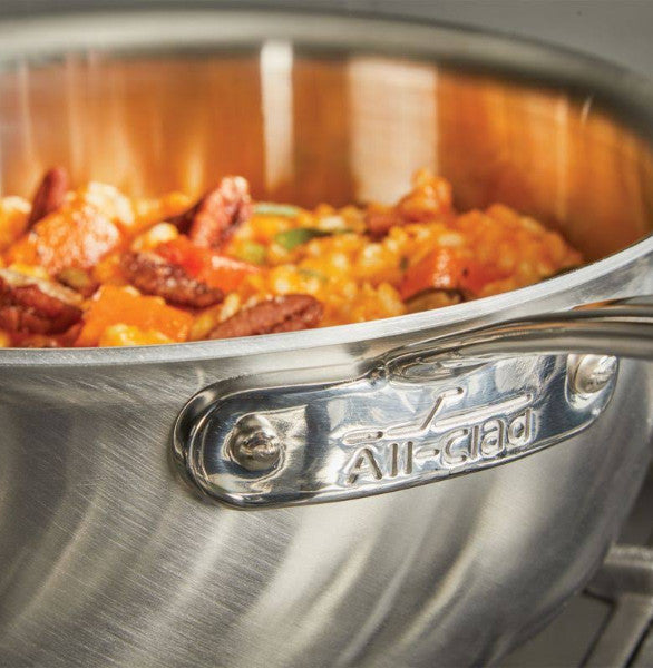 All-Clad ® d3 Curated 2.5-Quart Saucier with D3 Lid CBB4215