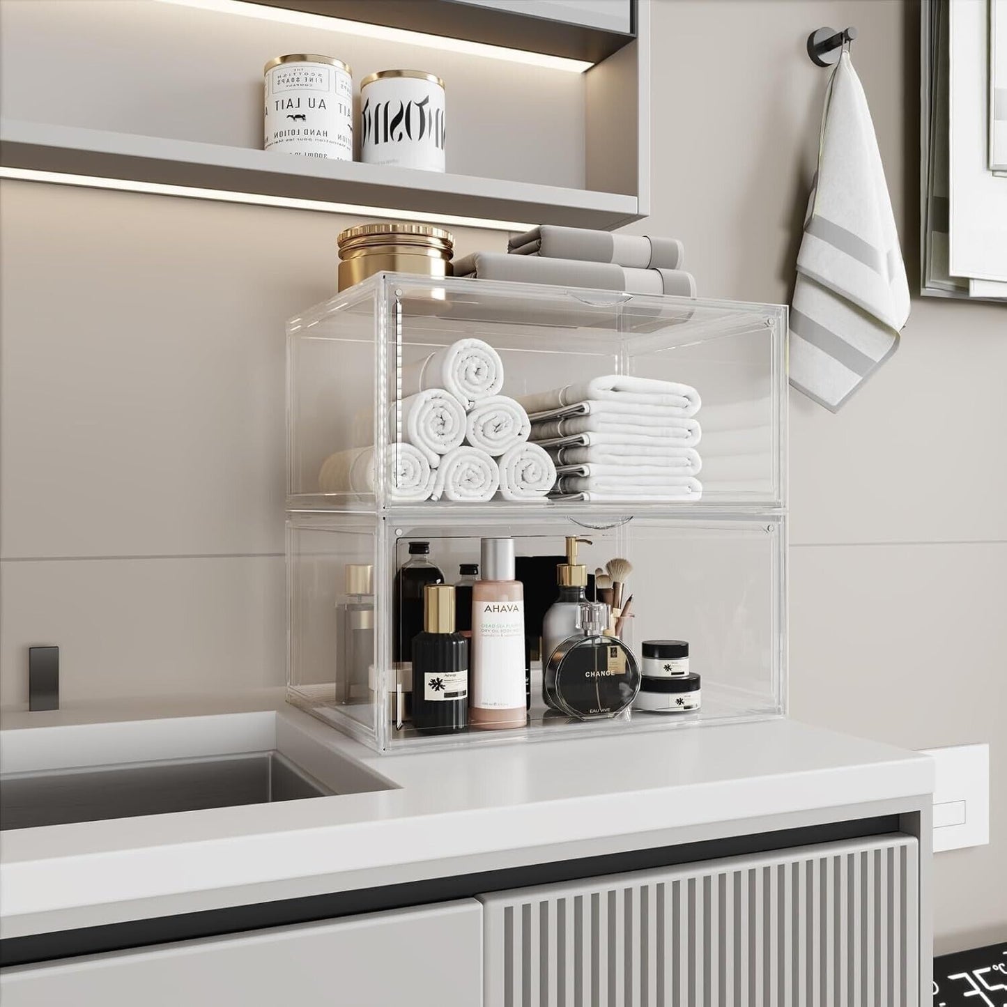 Stackable Shoe Box - Organizer 4 Pack Shoe Rack