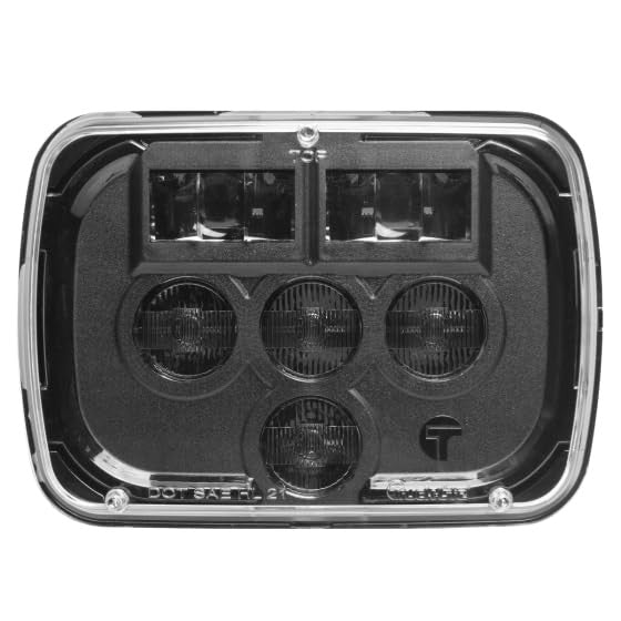 37 Series, LED, 5"x7", Rectangular, 6 Diode , Clear, Polycarbonate Lens, Hardwi