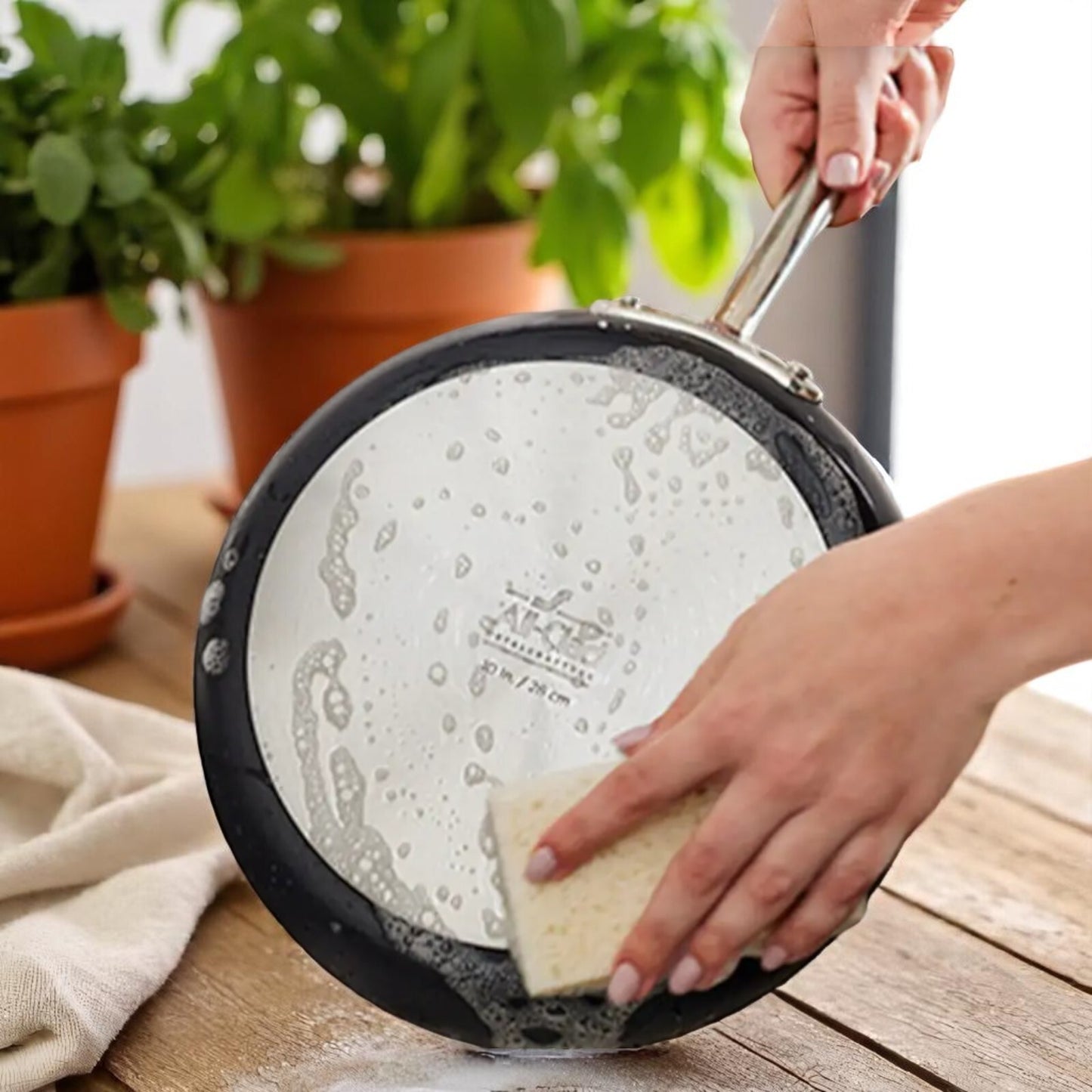 All-Clad NS Pro Nonstick Cookware, 10 Piece Set, #E117SA64, Black Hard Anodized