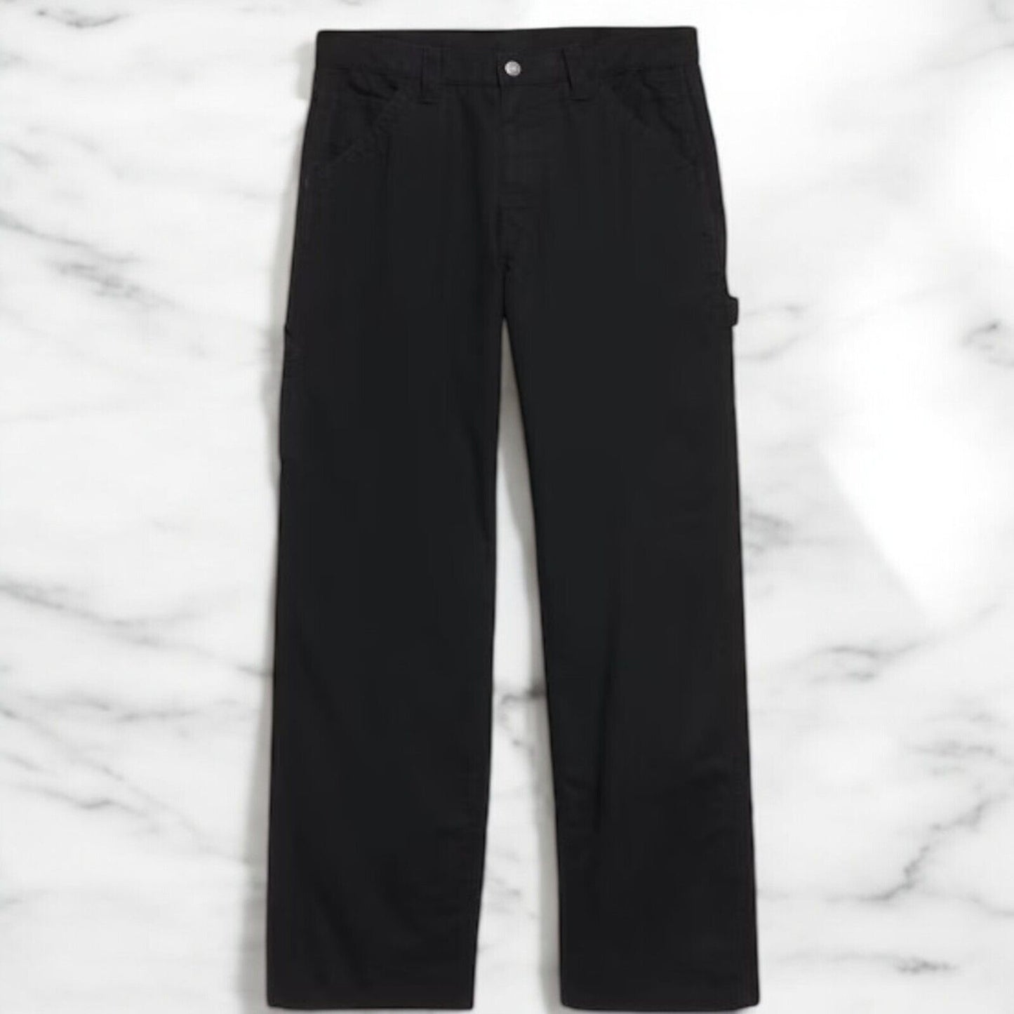 Vintage Old Navy Jeans 34x30 Black Painters Y2K Baggy Carpenter Pants Skater