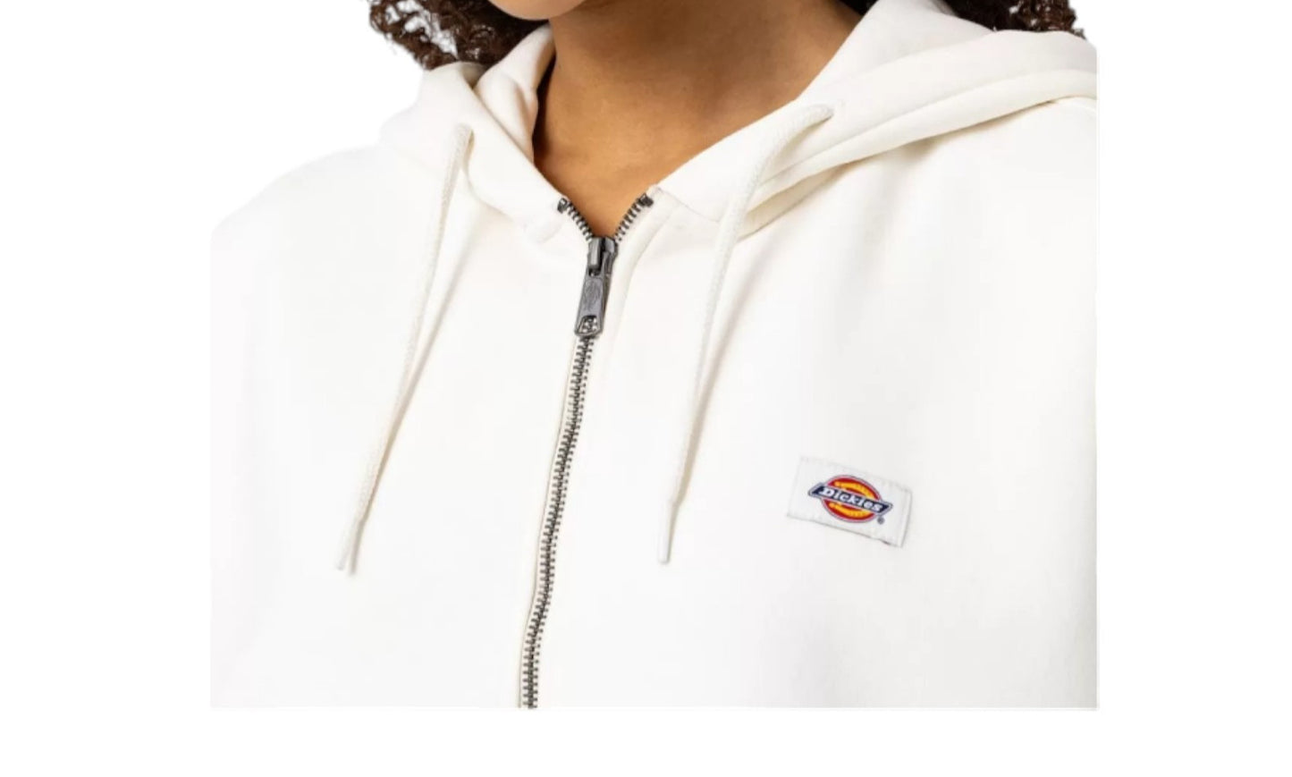 Dickies Oakport Zip-Hoodie Women's | White | Classic Regular Fit Hoodie