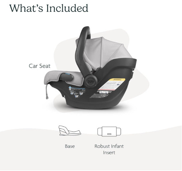 UPPAbaby MESA V2 Infant Seat- Stella (Grey mélange) + Base for MESA/MESA V2