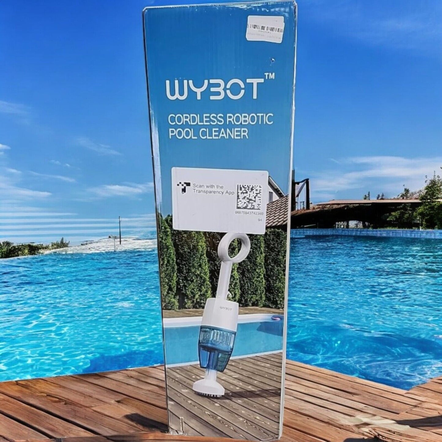 NEW Wybot HJ10P Upgrade Handheld Pool Vacuum with Telescope Pole