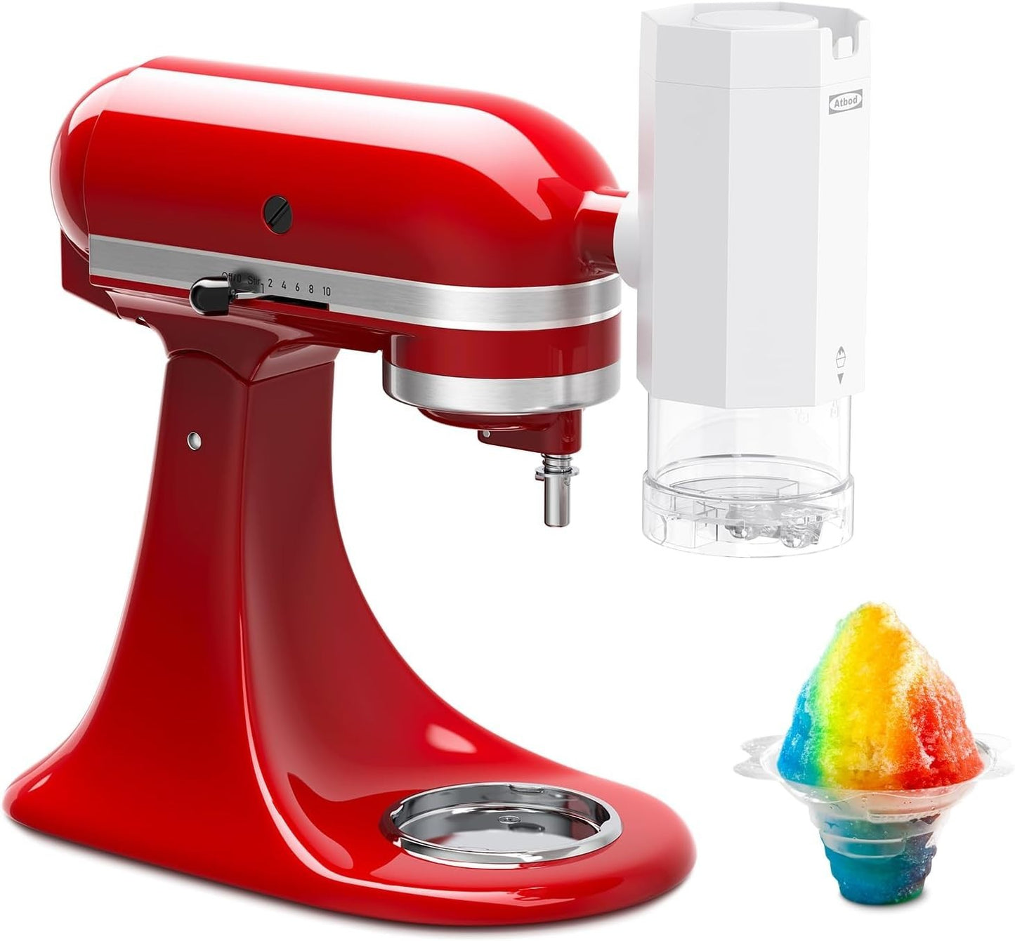2 in 1 Ice Cream Maker and Shaved Ice Attachment for Kitchenaid Stand Mixers