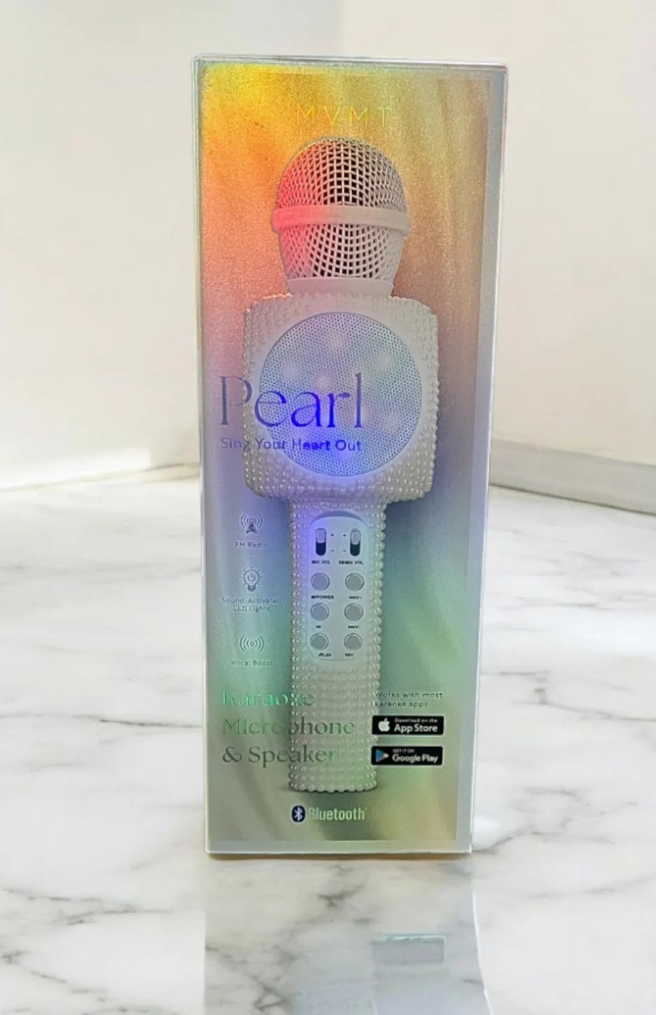 Pearl Karaoke Microphone & Speaker
