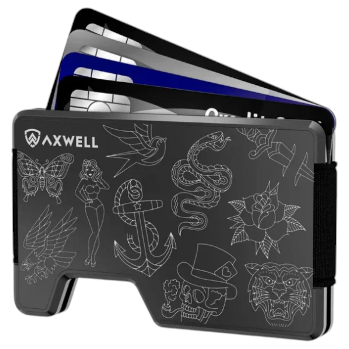 Axwell Wallet - Metal Wallet - RFID-blocking - Brand New In Box