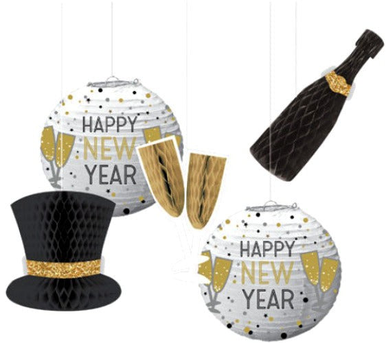 NEW YEAR'S EVE 5 PC HANGING BOUQUET SET