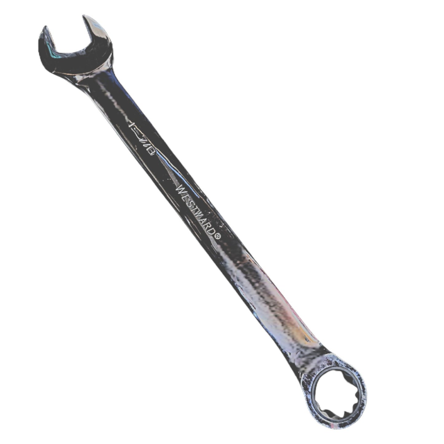 WESTWARD Combination Wrench: Alloy Steel, Chrome, 1 7/8 in Head Size 25 3/8, SAE