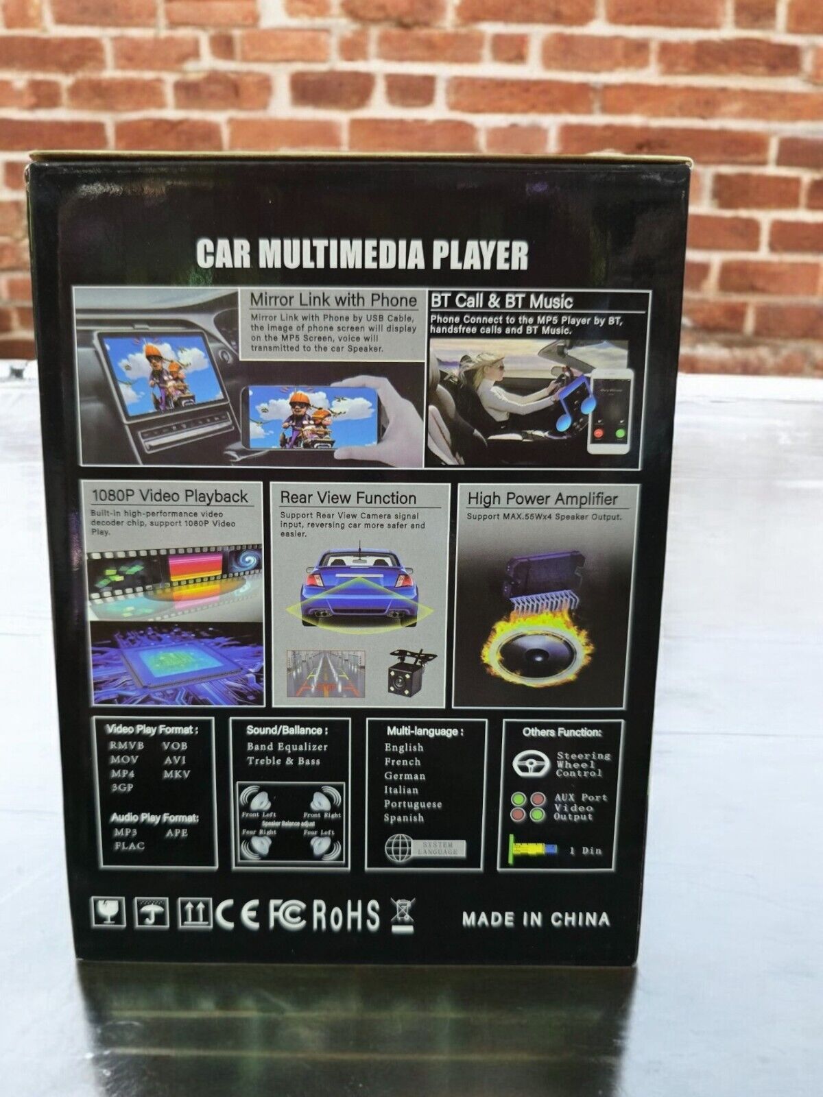 9" car multimedia player HD 1080 MP5