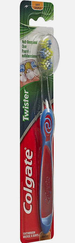 Colgate Twister Manual Toothbrush, Soft, Pack of 6