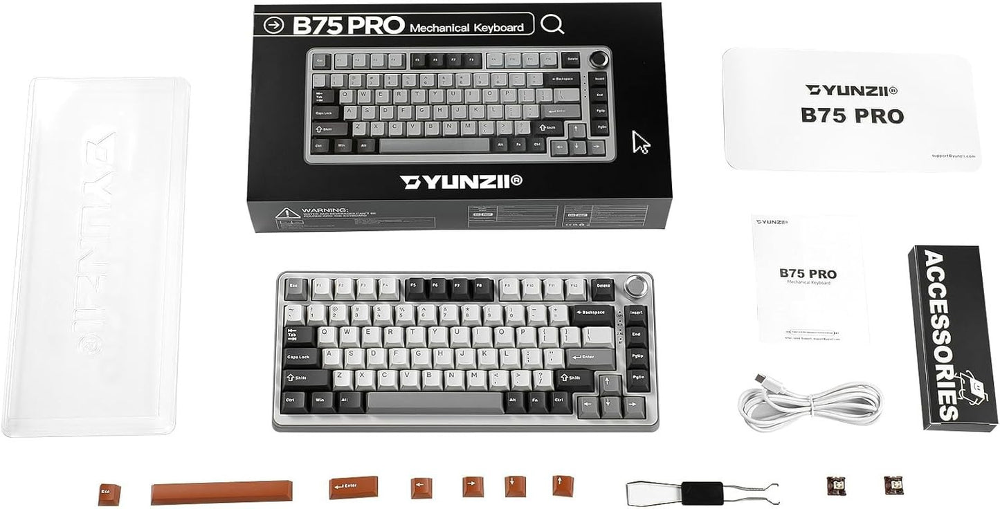 Wireless Yunzii B75 Pro Mechanical Keyboard