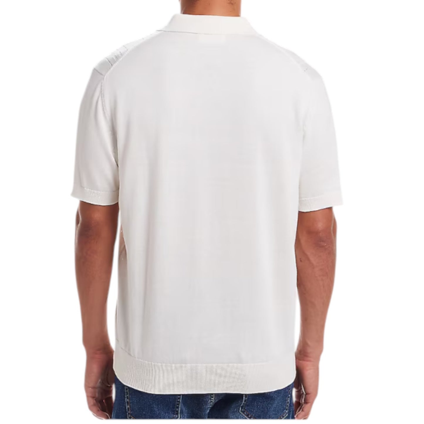 Weatherproof Vintage Classic Fit Pointelle Polo Sweater