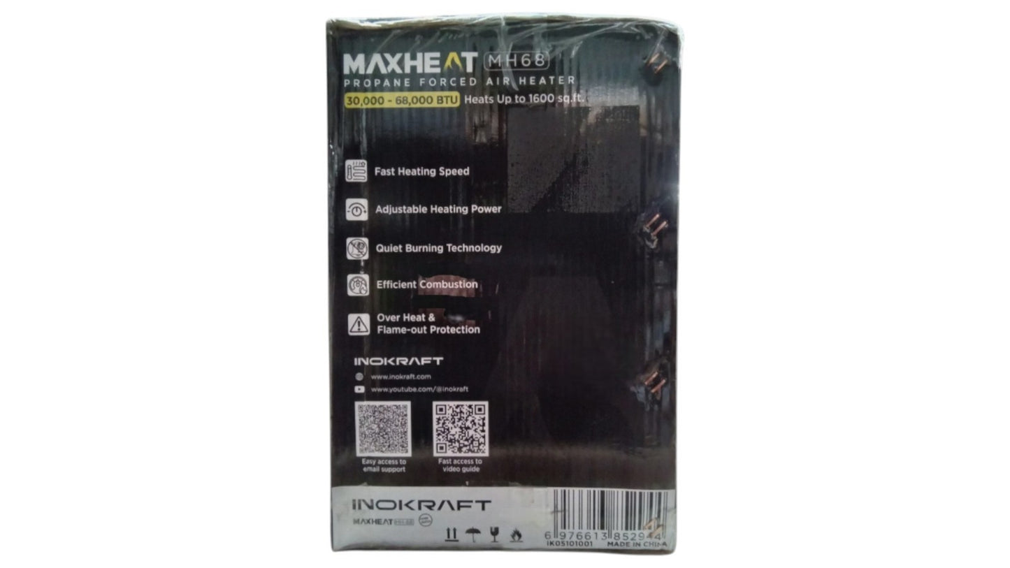 InoKraft MAXHEAT Propane Forced Air Heater MH68 68000 BTU
