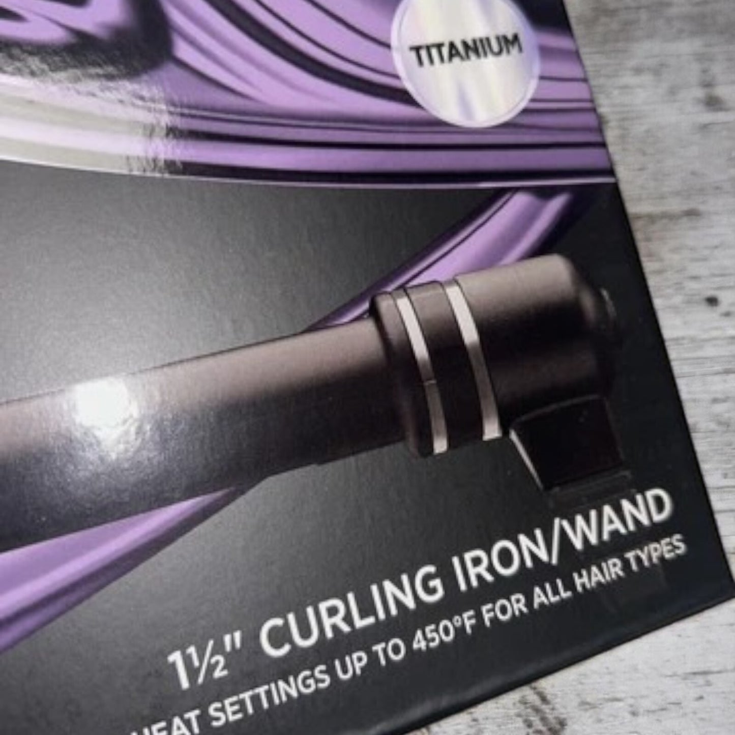Hot Tools Curling Iron Professional Series 1.5” Black Titanium