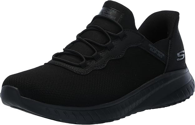 Skechers Women's Slip-ins Work Squad Chaos SR Jasul Shoes Black - 108194