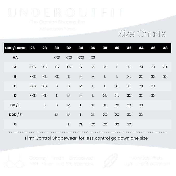 UNDEROUTFIT Comfort Bra #457 Stone (Gray) XL