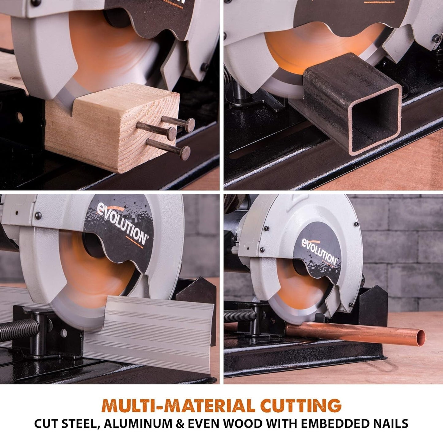 Evolution Power Tools (RAGE4): 7-1/4-Inch TCT Multipurpose Cutting Chop Saw