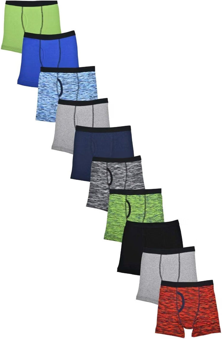 Boys Wonder Nation 10 Pack Multi Color Boxer Briefs Size XL 14-16 Husky NEW