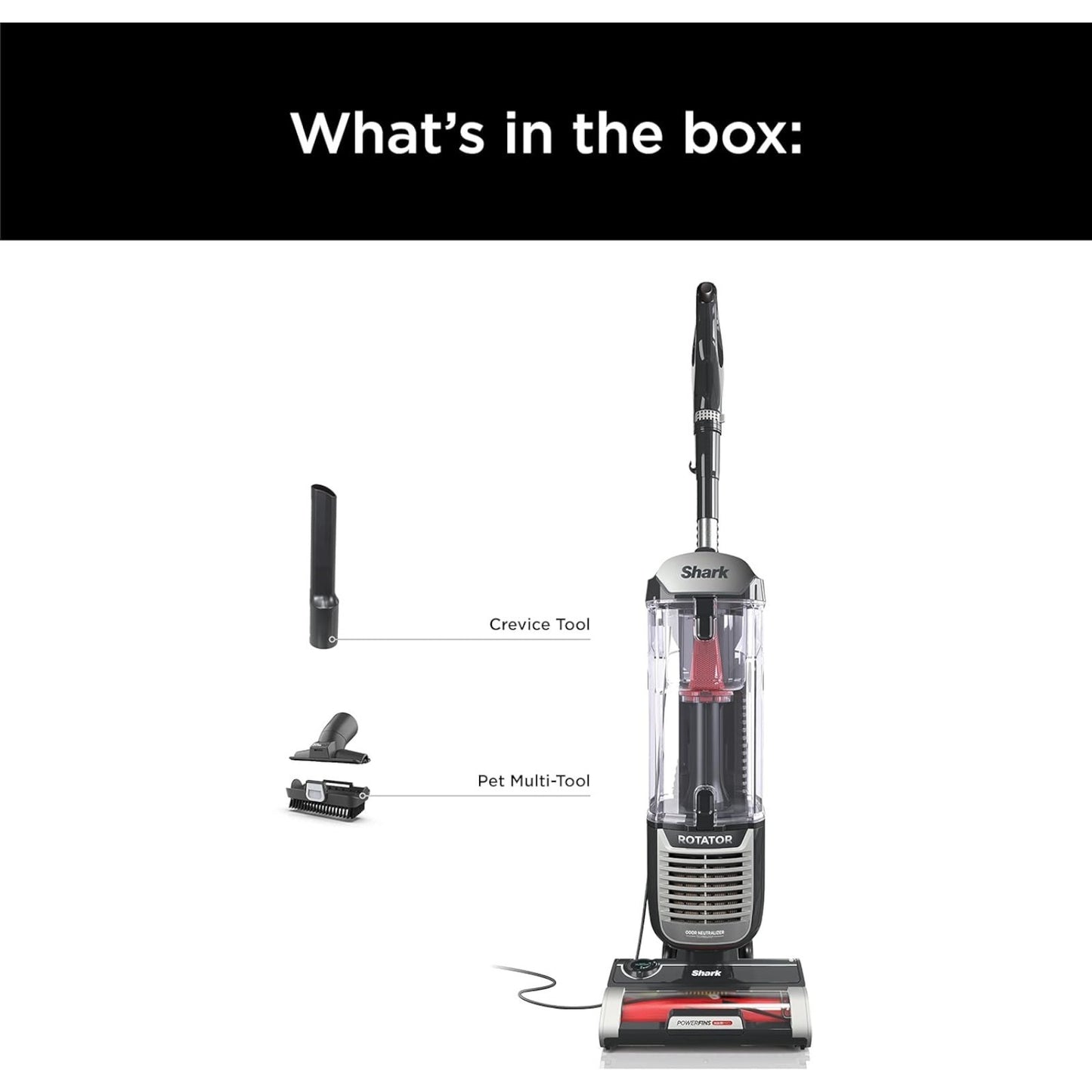 Shark - Rotator with PowerFins HairPro and Odor Neutralizer Technology Upright