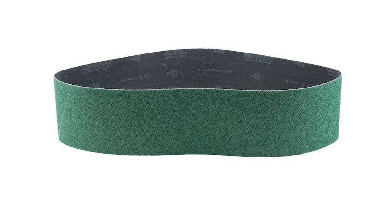 Gator Reptilion 2 -Piece Zirconia alumina 40 -Grit Belt Sandpaper #391045