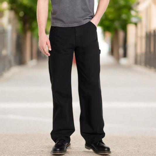 Vintage Old Navy Jeans 34x30 Black Painters Y2K Baggy Carpenter Pants Skater
