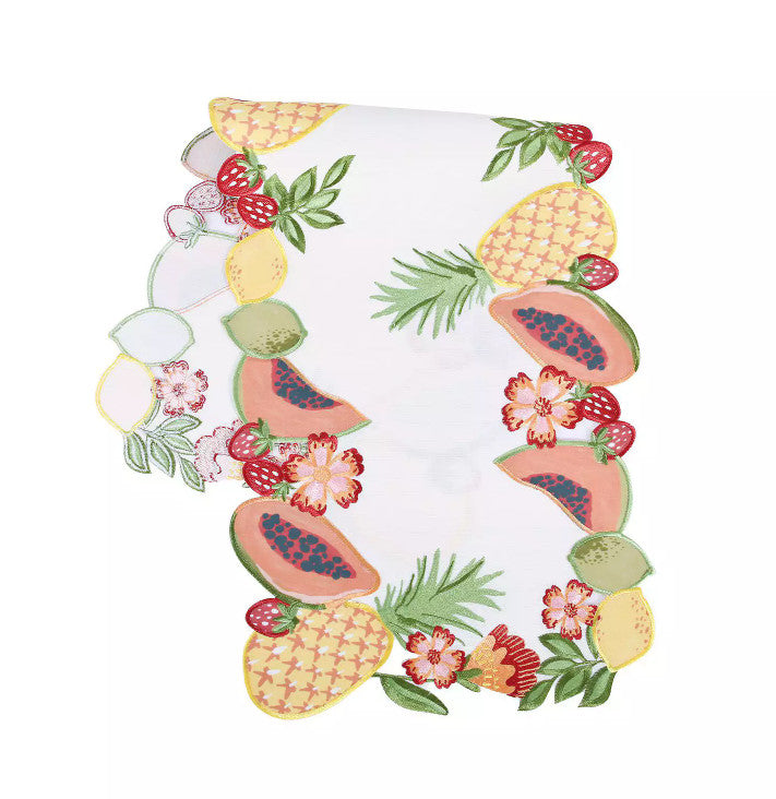 Celebrate Together Summer Fruits Table Runner 13 x 36 New